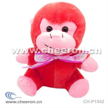 Red Stuffed Monkey