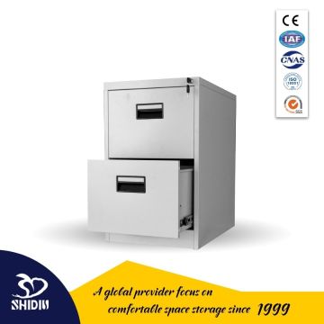 Key Lock Metal 2 Drawer Filing Cabinet