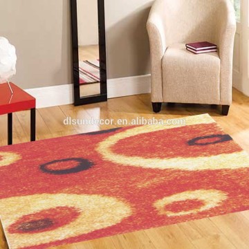 yellow round shaggy rug global