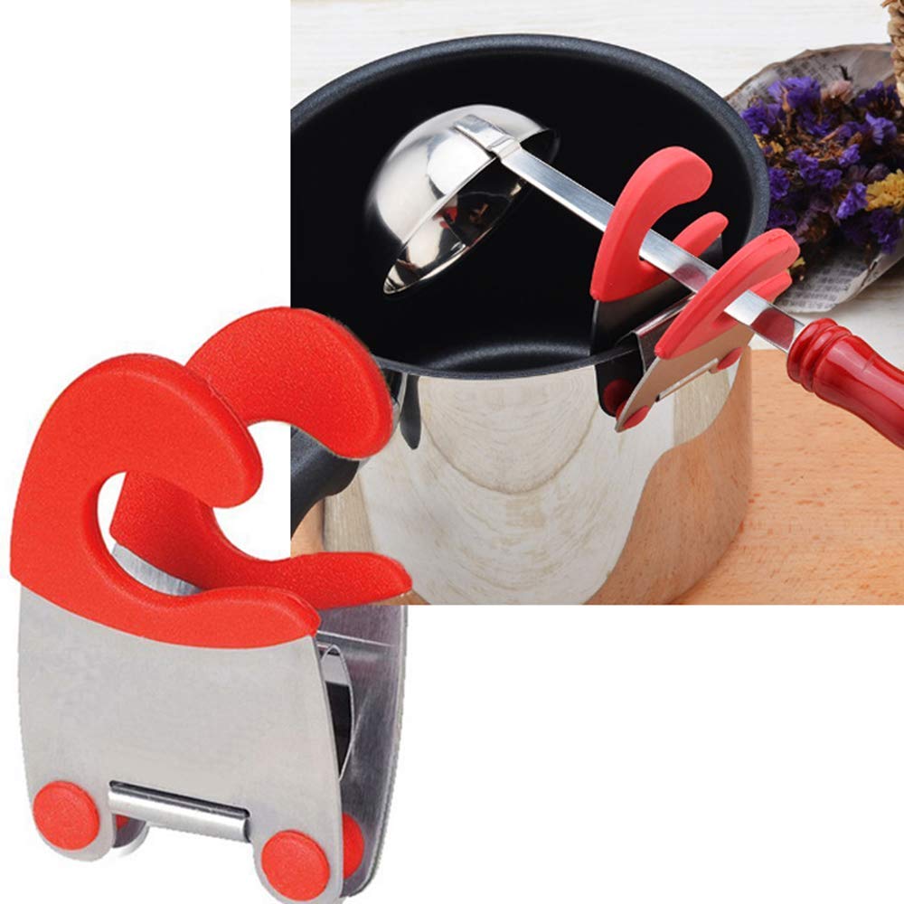 Spoon Pot Clip Handy Spoon Holder per cucina