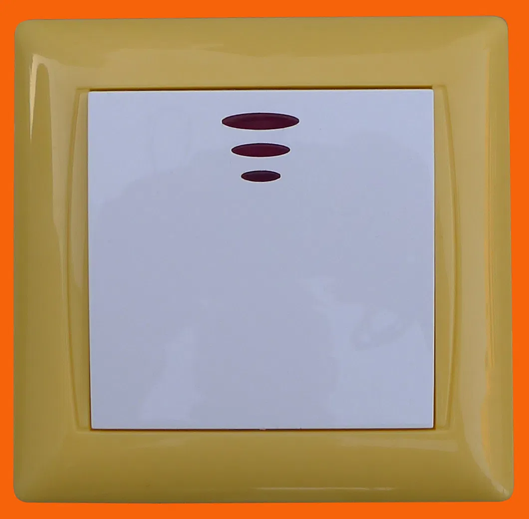 Односторонний переключатель для скрытого монтажа в европейском стиле с подсветкой (F6101)