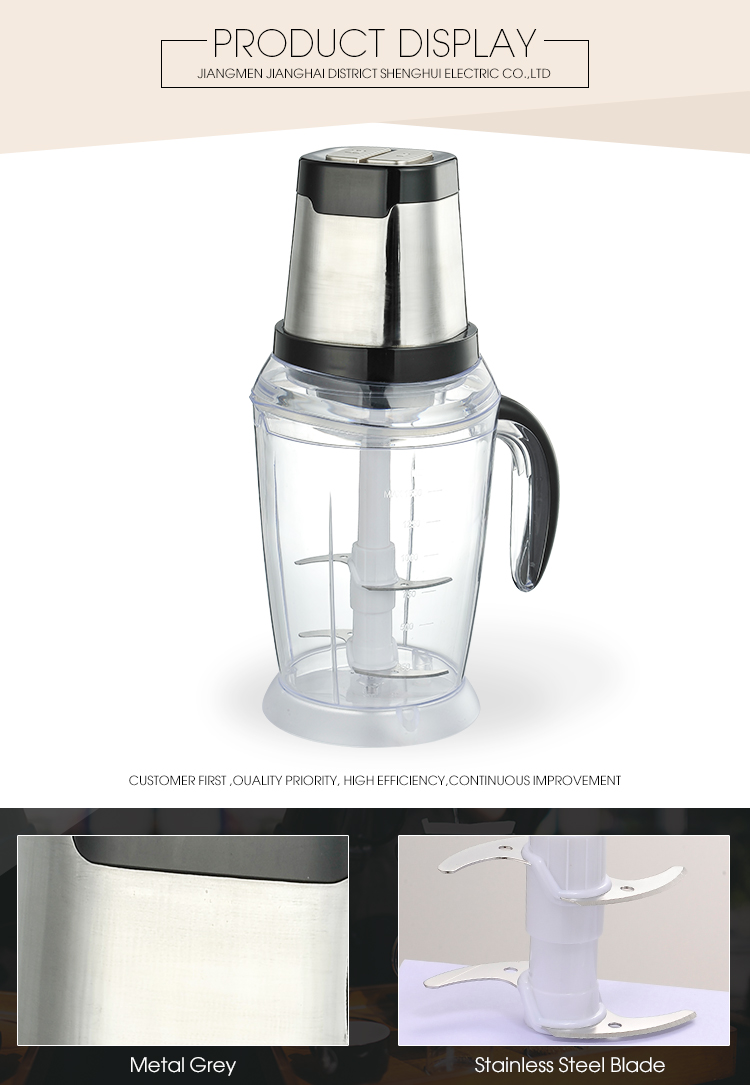 Elektrischer Küchen-Lebensmittelhacker aus Edelstahl Stainless Steel Electric Kitchen Food Chopper