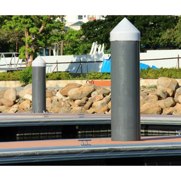 PE Pile Guide Pile Cap for Floating Docks - Seamless Rotomolding