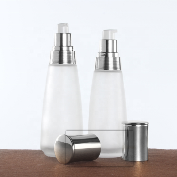 Frosted Glass Cosmetic Bottle And Jar