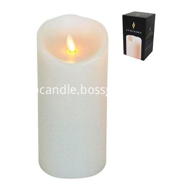 moving wick led wax candles