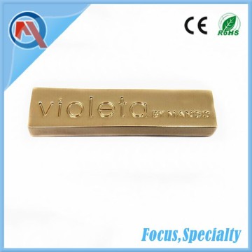 Factory Price Graven Logo Metal Label Gold Nameplate