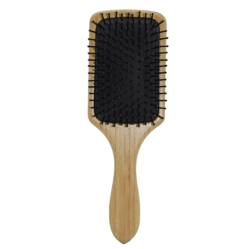Natural Bamboo Wooden Paddle Hair Brush-Detangling Scalp Massage Hair Comb