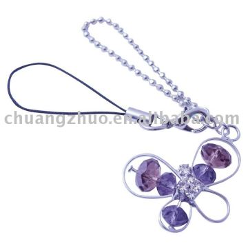 Fashion Butterfly Mobile Phone Chain