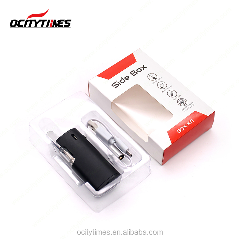 2020 trendy 510 thread black red magnetic cartridge vaping box battery