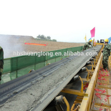 Cotton canvas conveyor belting with lighter belt carcass, shock resistance