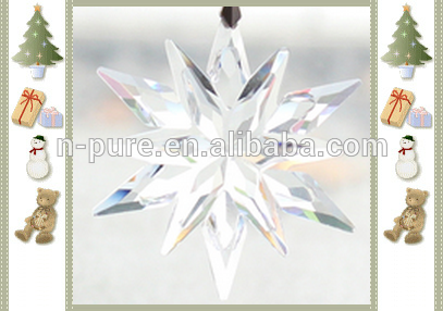 Wholesale crystal snowflake ornament for christmas