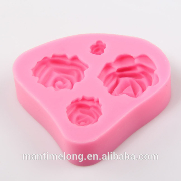 Mini 3D Silicone Resin Roses chocolate bar mold chocolate mold tray chocolate making mold