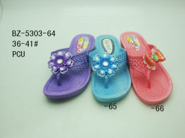 new design flat slipper wholesale cheap PCU slipper china PCU slipper