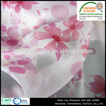 100%Recycled printed polyester chiffon fabric/Fabric chiffon