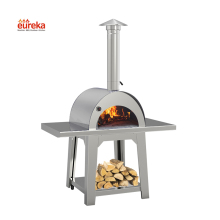 Stainless Steel Pizza Wood Oven Commercial Rotating Mini Pizza Oven