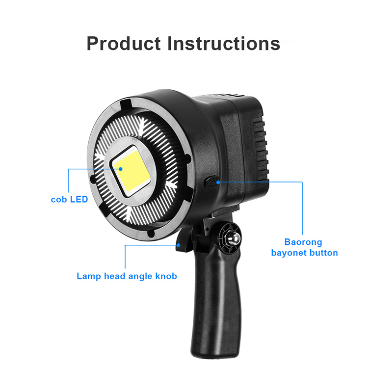 สตูดิโอถ่ายภาพ 150W LED Video Light 5600K Daylight Dimmable fill Light Sun Lamp with 3 Colour Filters & Remote control