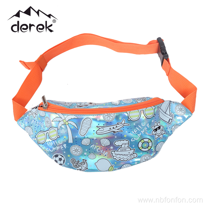 Rainbow Fanny Pack Kids PU Fanny Pack PU Doodle bag