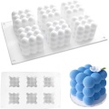 6 Cavity Cube Silicone Mousse Cake Mold