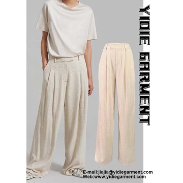 Baggy High Waisted Pleated Wide Leg Trousers