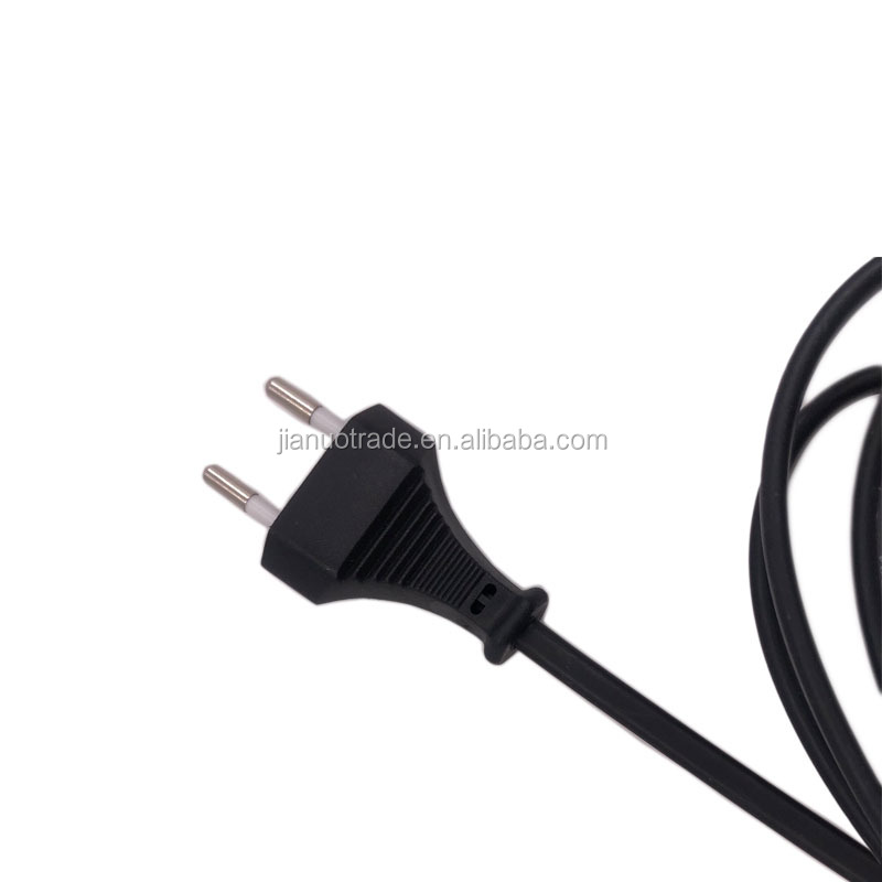 H05Z1Z1H2-F Flat Cable EU 2 Pin Plug LSZH Power Cord