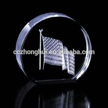 Glass crystal paperweight