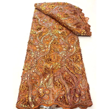 High Quality Bone Rope String Embroidery Fabric for Women's Dress