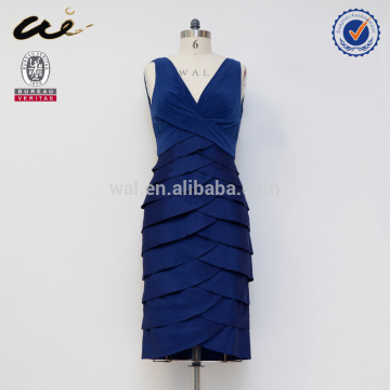 2015 latest fashion ruffle formal dress