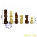 BESCON DICE 10-Inch Classic Folding Wooden Chess Set for Kids and Adults, Folding Chess Board - Storage for Chess Pieces