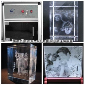 Easy learn crystal trophy laser photo 3d engraving machine