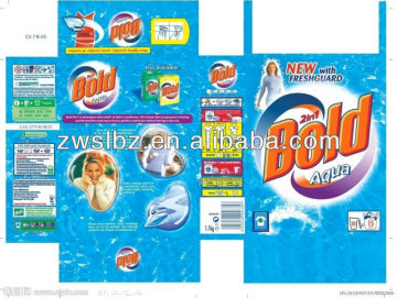 Plastic PET+HDPE White Washing Detergent Powder Bag