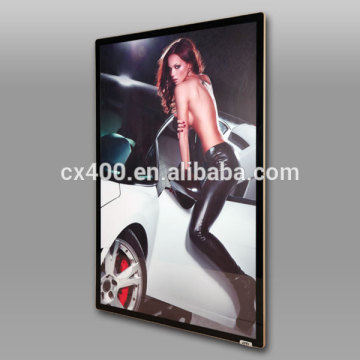 Acrylic aluminium advertising LED Light Box. Alumium rectangle frame poster light box.