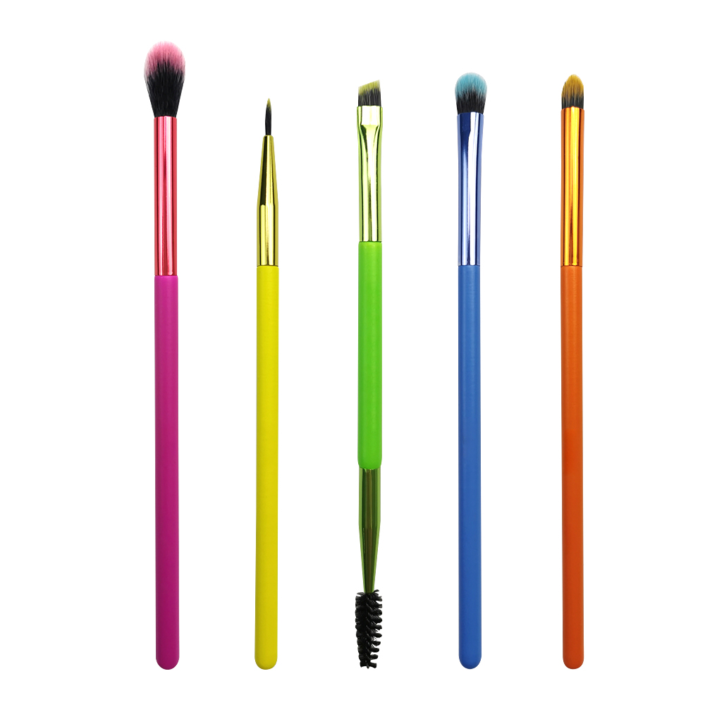 5pc Neon Eye Brush Set