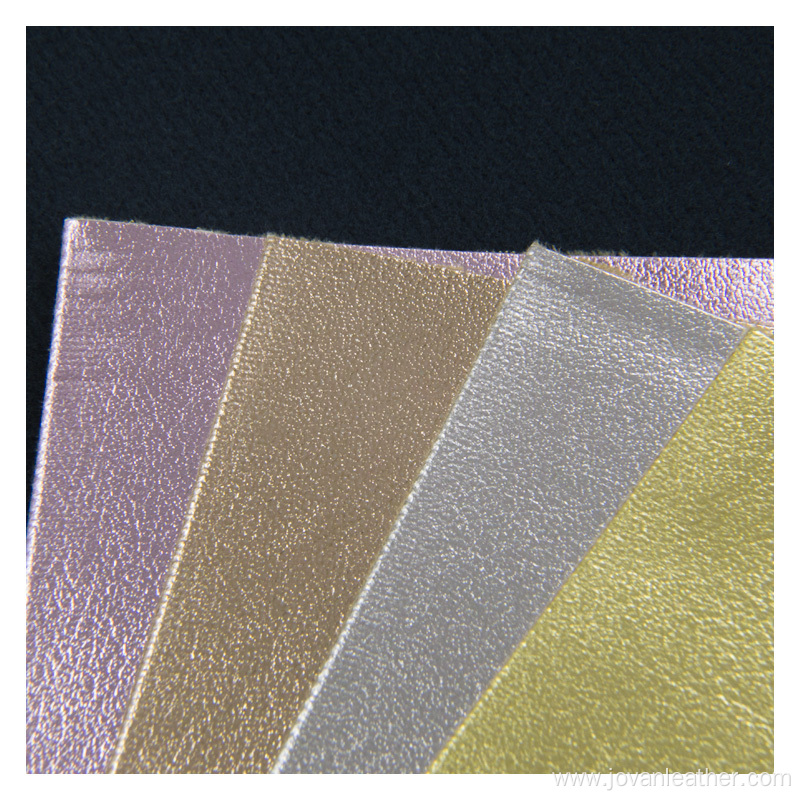 Synthetic Leather Metallic Luster Glitter Faux Leather