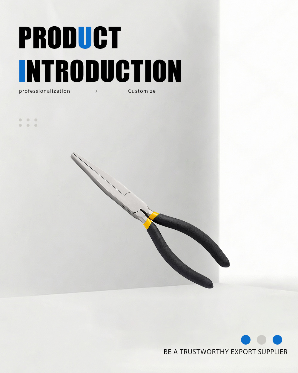 انبر بینی صاف Flat Nose Pliers