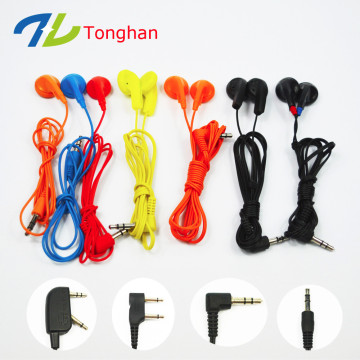 Cheap single use earphone airline earphone bus for promotion