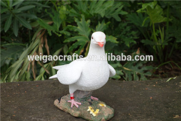 white resin dove ornament