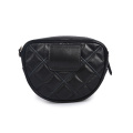 Lampe Leder Weave Grid Bag Schwarz Mini Bag