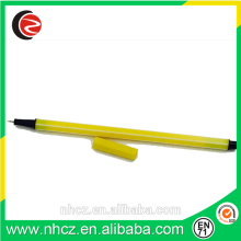 Round Yellow fine liner pen with yellow cap