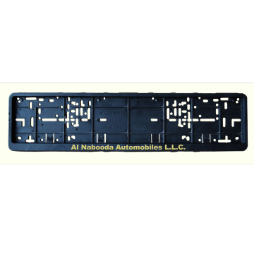 Plastic Euro License Plate Frames with Chrome logo