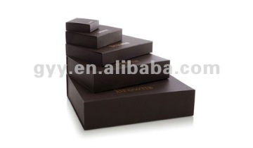 Nested rigid foldable paper box series