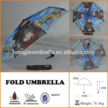 Folding Windproof Anti UV Clear/Rain Korean Umbrella