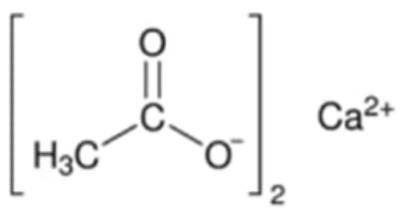 Calcium Acetate Chemical Structure