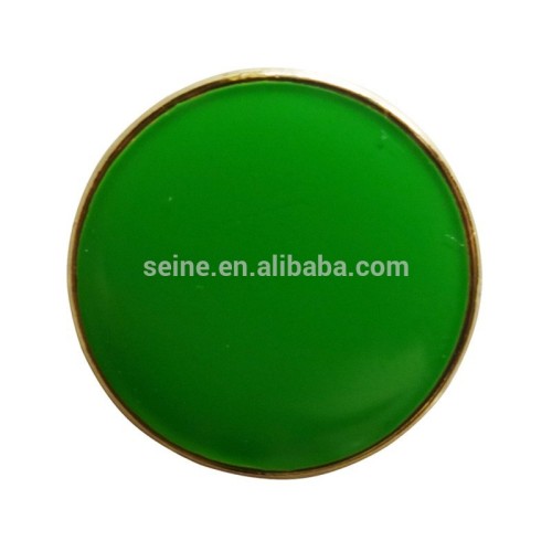 Promotional customized made metal round blank pins with many colors badges
