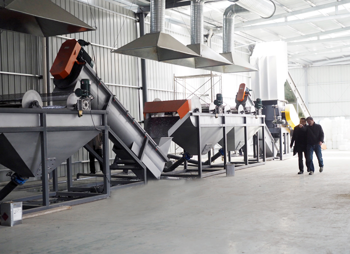 Plastic Crushing Washing Drying Line