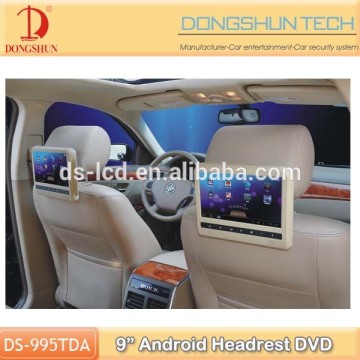 9 inch Android headrest dvd player with mounting bracket