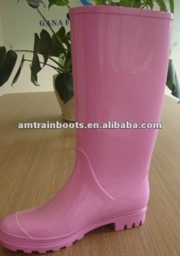 color pvc rain boots