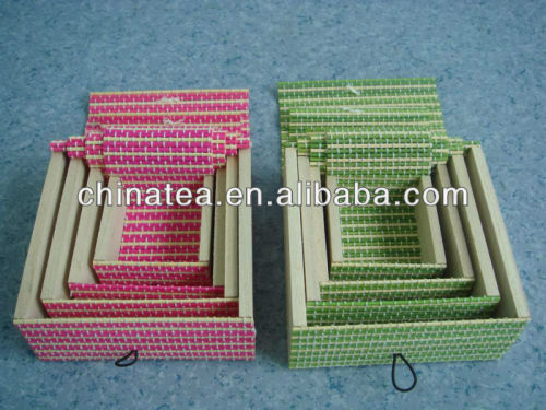 Assorted Bamboo Gift Boxes in Set