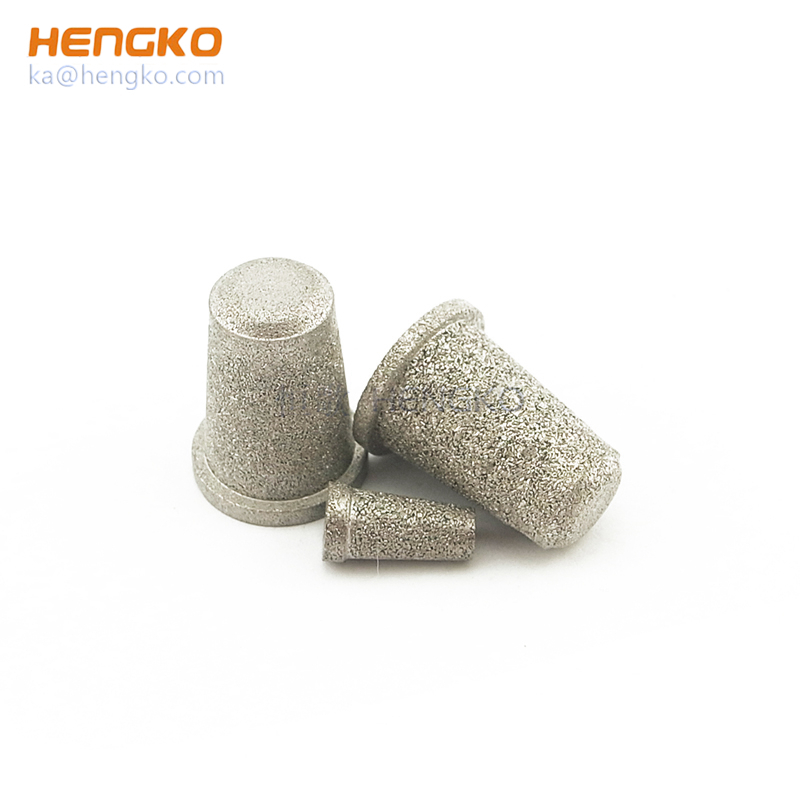 Customized size reusable power sintered stainless steel SS316 microporous water candle filters for Co2 dusting