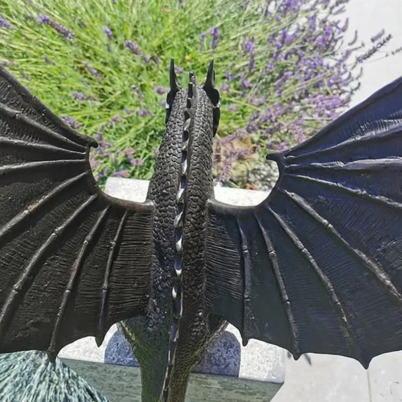 Dropshipping Outdoor Garden Decoration Dragon Fountain Ornament Resin Sculpture Dragon Statue