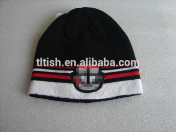 native product New style acrylic knitted striped soft beanie